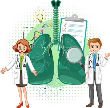 LUNGS DOCTOR ILLUSTRATION